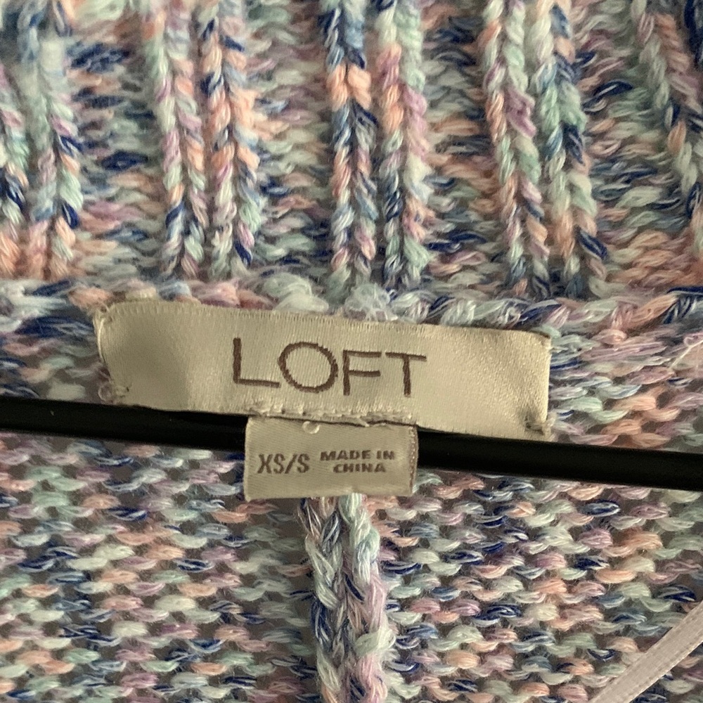 LOFT Multicolor Open-Front Cardigan - Picture 2 of 11